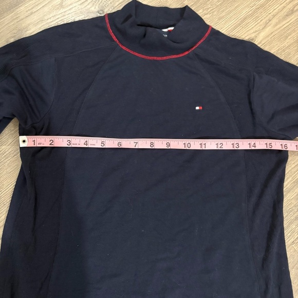 Tommy Hilfiger Women's Mock Turtle Neck Dress Dark Blue Navy Size XS Ultra Soft - Picture 5 of 9